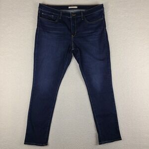 Levi's 311 Jeans Womens 33x30 Blue Shaping Skinny Dark‎ Wash Denim